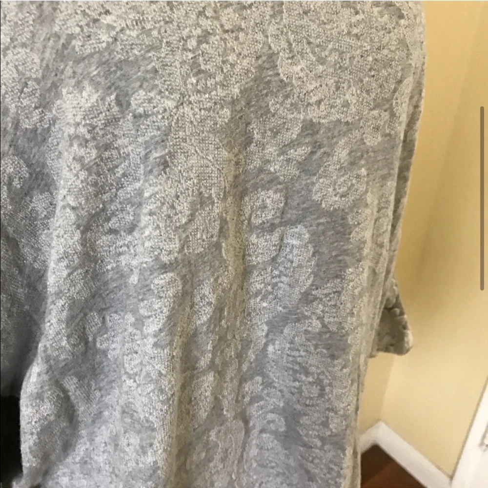Free people gray cold shoulder sweatshirt